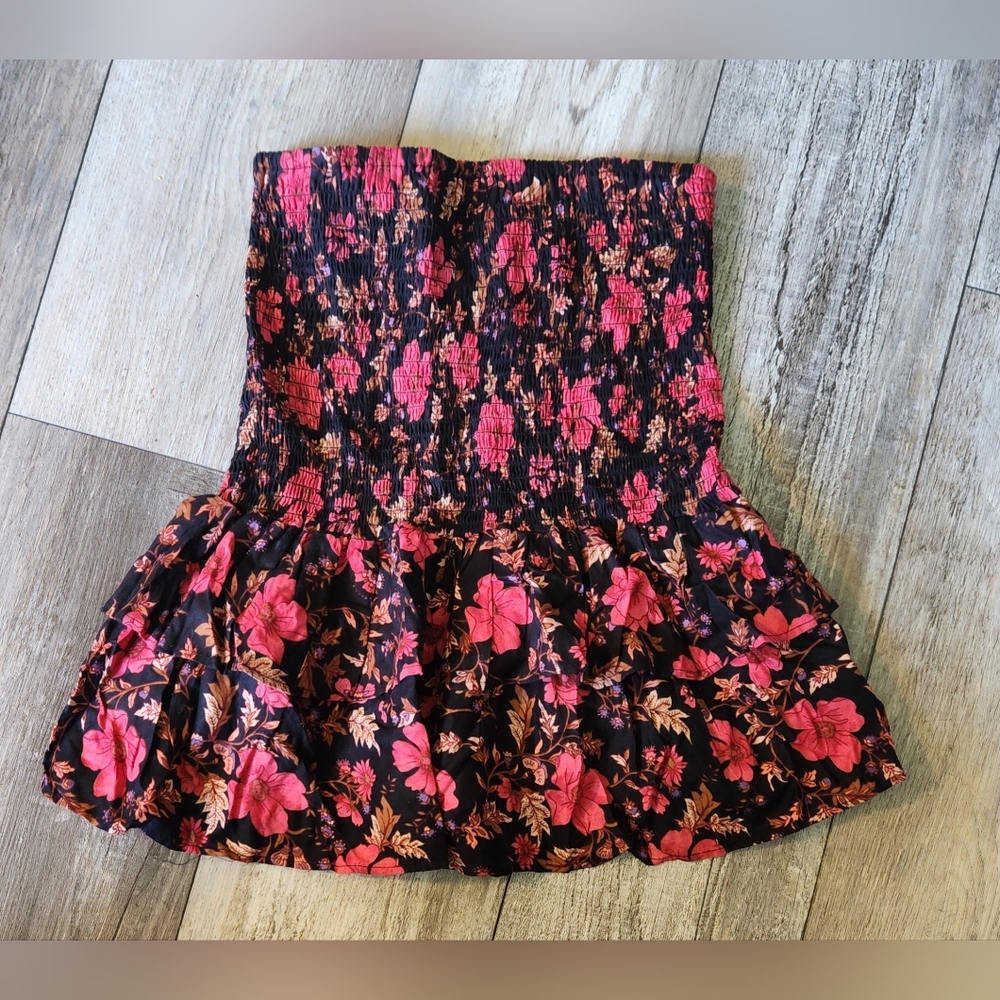 haute project los angeles women's floral skirt
